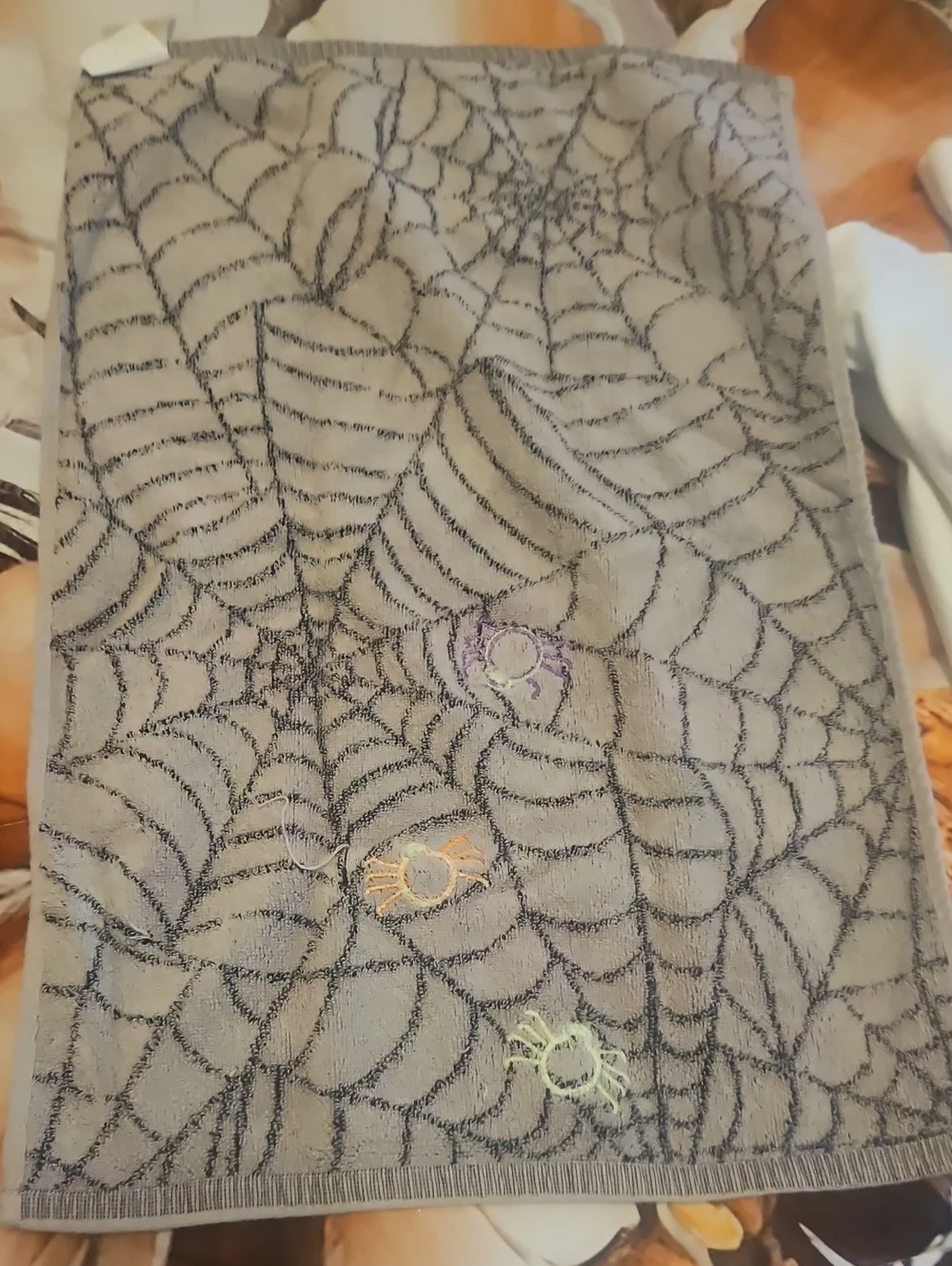 Hallowern Towels Kitchen Rust  & BLACK Celebrate Together 100% Cotton